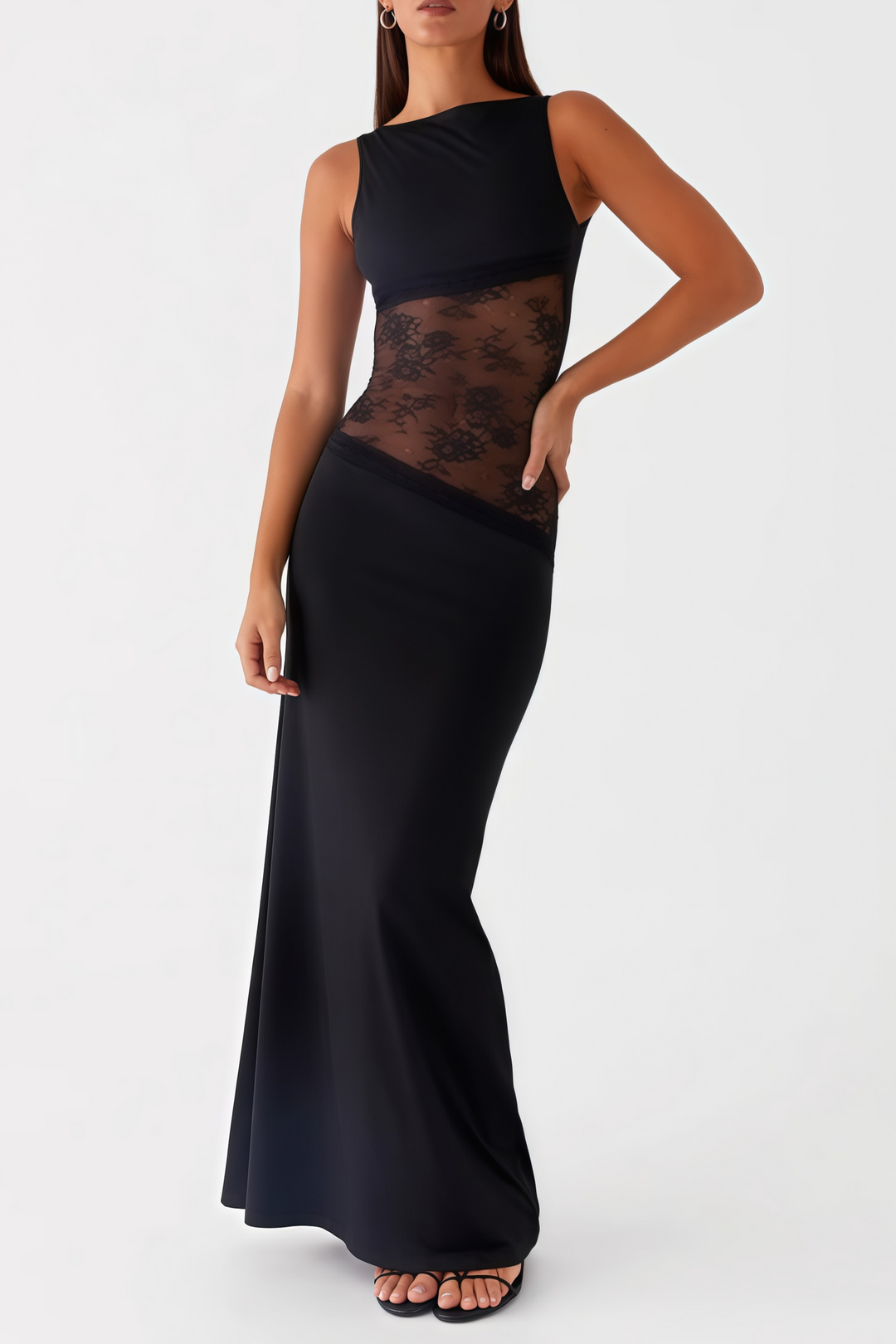 Robe maxi en dentelle | Élégance intemporelle