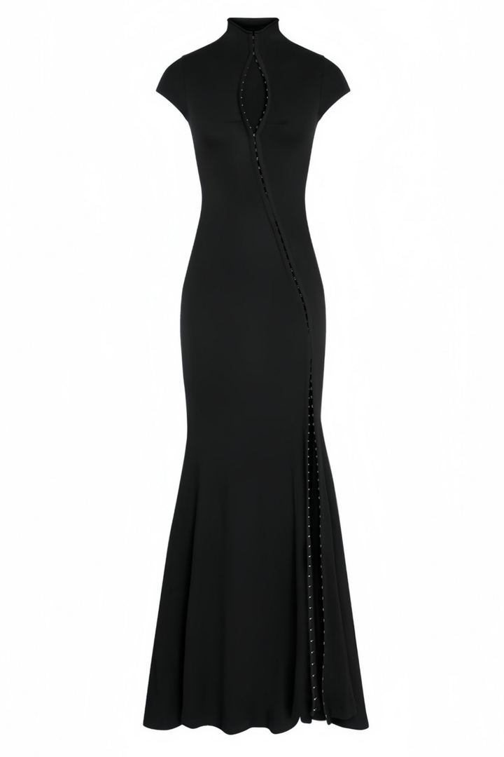 Robe maxi asymétrique | Ligne féminine