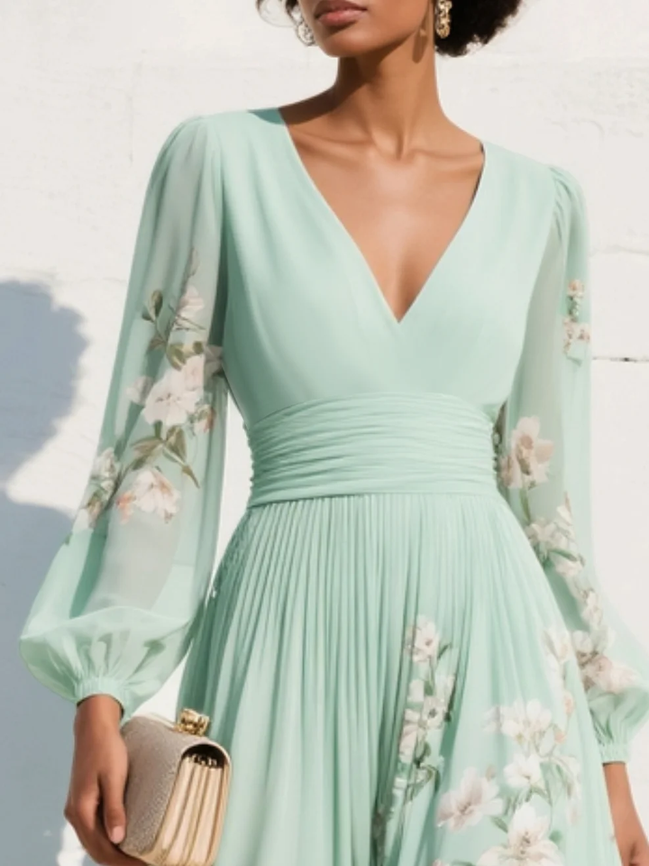 Odelia™ | Robe Midi à Fleurs