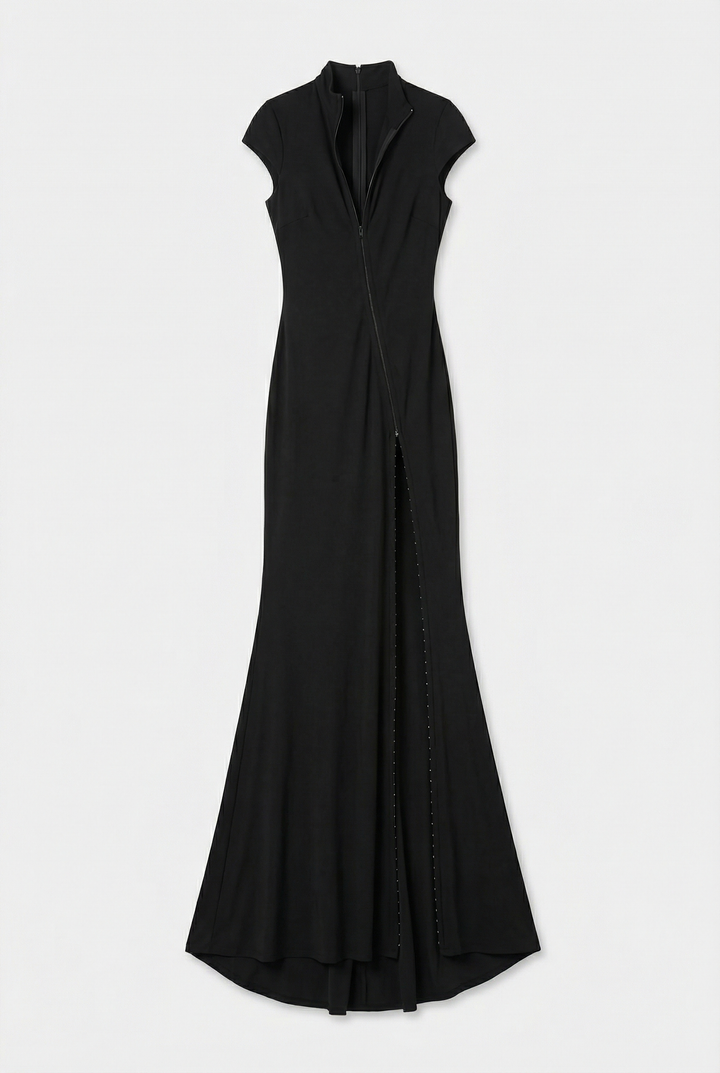 Robe maxi asymétrique | Ligne féminine
